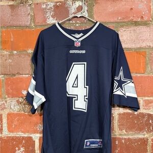 NFL Dallas Cowboys Navy Blue #4 Replica Football Jersey